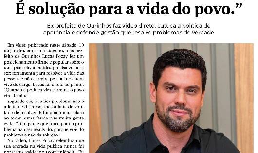 Saiu na mídia em janeiro/2026