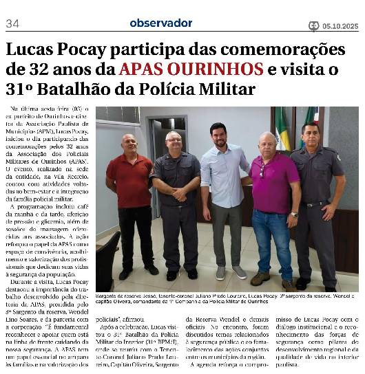 Saiu na mídia (Outubro/2025)