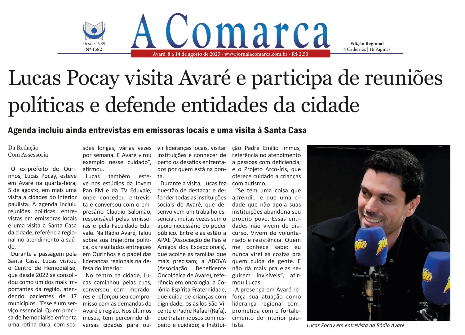 Saiu na Mídia (Agosto/2025)