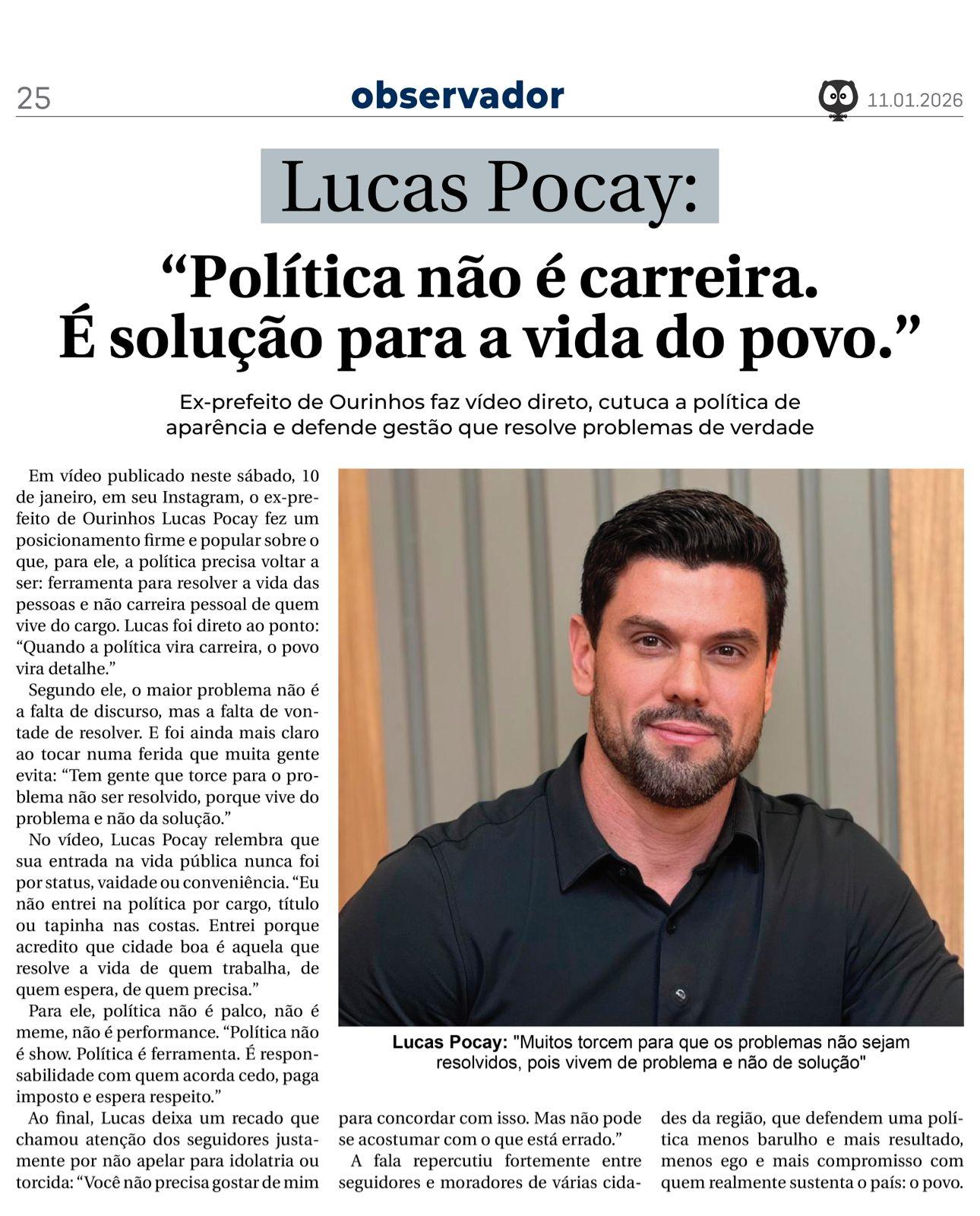 Saiu na mídia em janeiro/2026