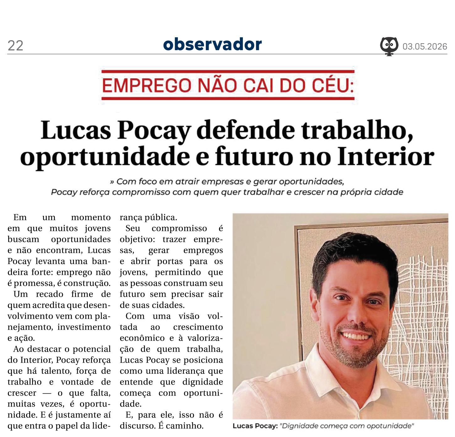 Saiu na mídia em maio/2026